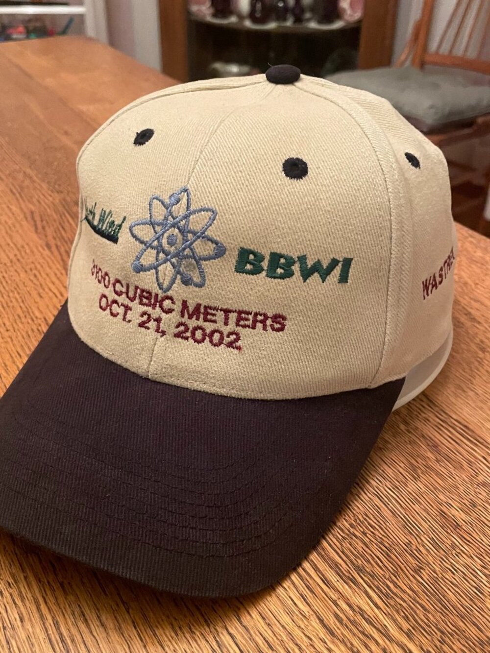 Vintage Canberra, North Wind, Bechtel Metal Buckle Strap Baseball Hat Nuclear